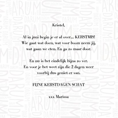 Kerst is net als het weekend... 3