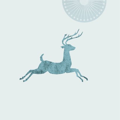 Kerst - Jumping Deer Green 2
