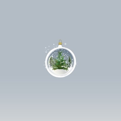 Kerst kerstballen kerstboom rendieren Achterkant