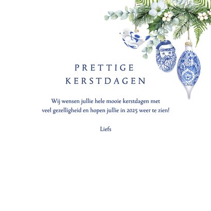 Kerst kerstornamenten Delftsblauw 3