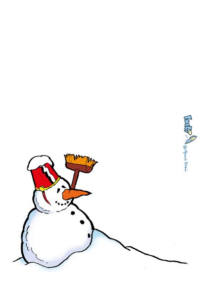 Kerst Loeki strip smeltende sneeuwpop 2