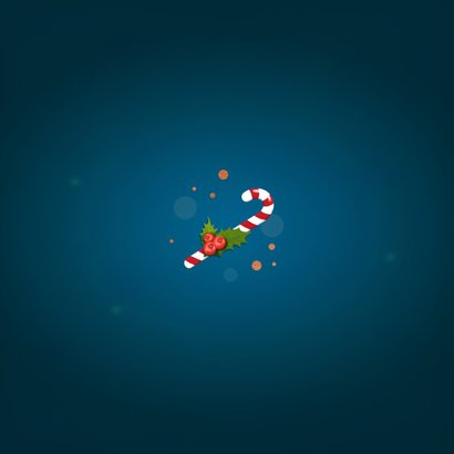 Kerst - merry thank you bedankkaart Achterkant