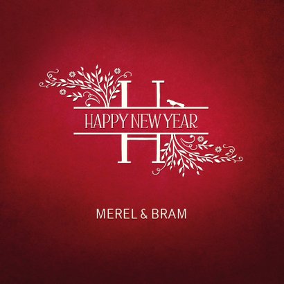 Kerst Merry X-Mas basis rood - SG 3