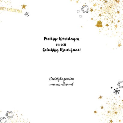 Kerst moderne foto kaart met feestelijke achtergrond 3