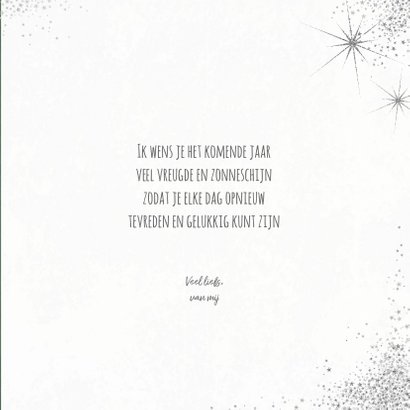 Kerst moderne kerstkaart met zilverkleurige typografie 2019 3