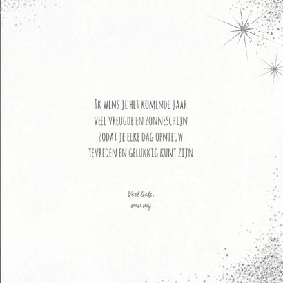 Kerst moderne kerstkaart met zilverkleurige typografie 3