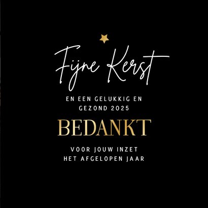 Kerst nieuwjaar bedankt zakelijk kanjer goud waard 3