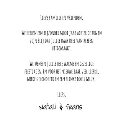 Kerst nieuwjaarskaart chique 3