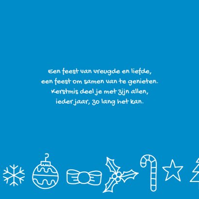Kerst patroon kerstkaart 3
