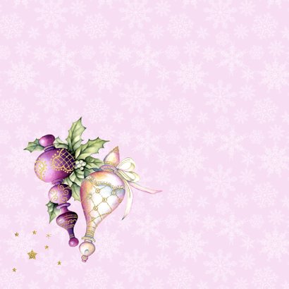 Kerst purple kerstballen hulst 2