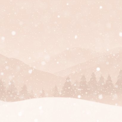 Kerst rendier in sneeuw met maretakken gewei warm vintage Achterkant