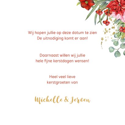 Kerst Save the date kerstster 3