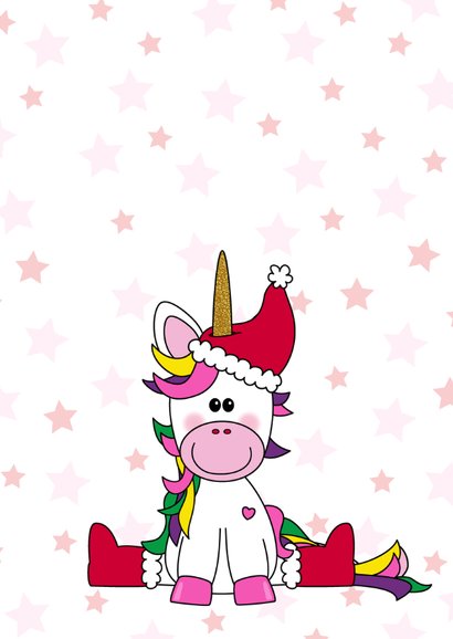 Kerst schattige eenhoorn knutselen 2