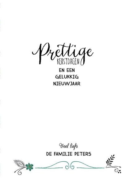 Kerst schoolbord Tekst collage 3