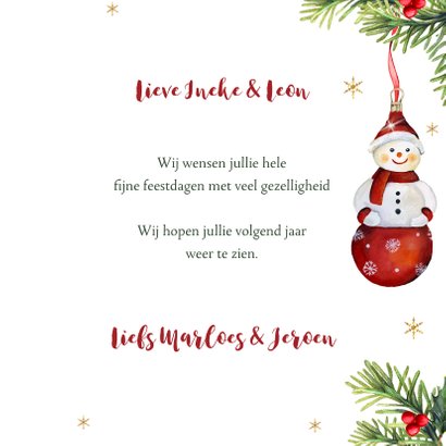 Kerst sneeuwpopje beertje 3