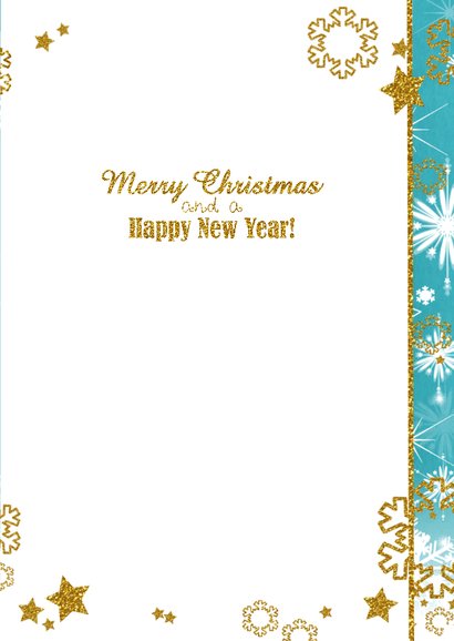 Kerst sprankelend foto blauw S 3