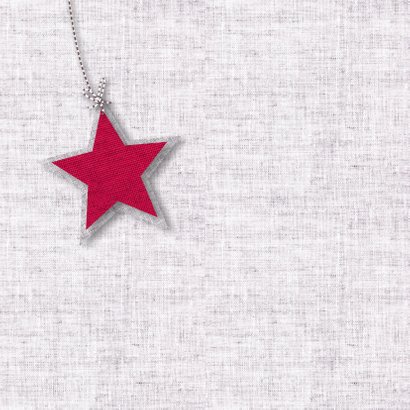 Kerst sterren stoffen rood 2