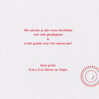 Kerst sterren stoffen rood 3