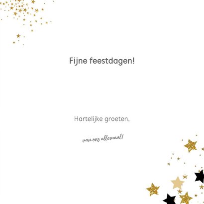 Kerst stijlvolle foto kaart krijtbord en sterren 2023 3