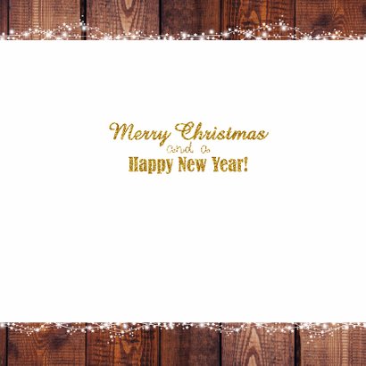 Kerst stijlvolle fotokaart goud 3
