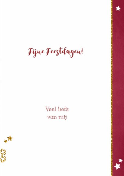 Kerst stijlvolle hippe fotokaart rood krijtbord 3