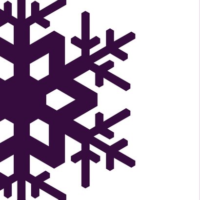 Kerst Strak ijskristal paars 2