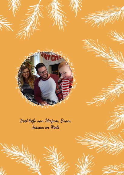 Kerst takjes fotokaart 3
