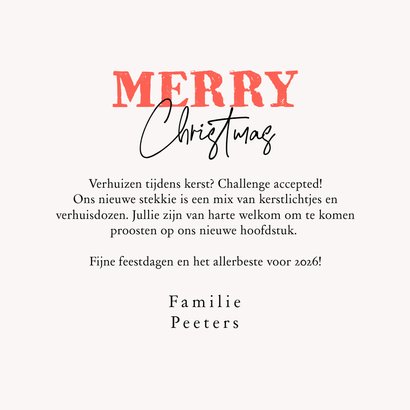 Kerst- verhuisbericht verhuisdozen kerstboom new home 3