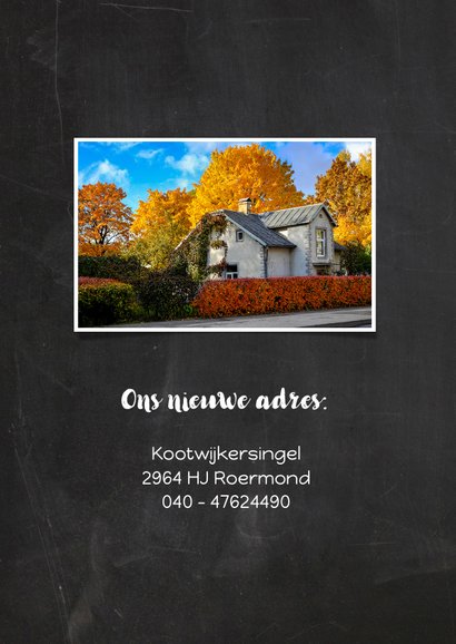 Kerst verhuiskaart krijt 2