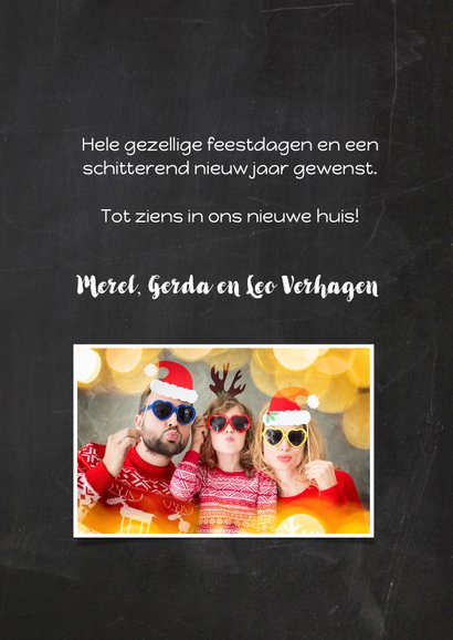 Kerst verhuiskaart krijt 3