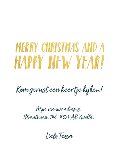 kerst verhuiskaart met 4 eigen foto's 3
