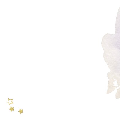 Kerst-verhuiskaart met kerstrozen Achterkant