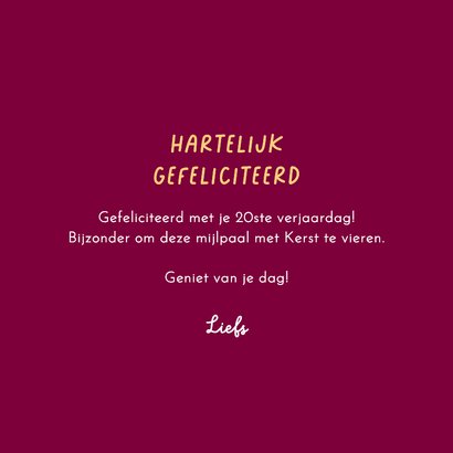 Kerst verjaardagskaart gnome kabouter vrouw 3