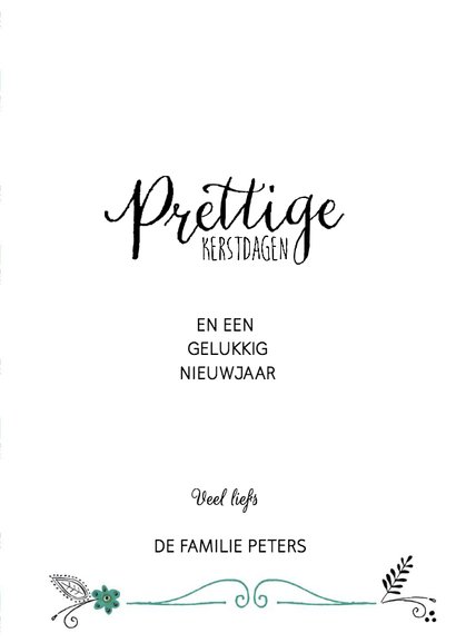 Kerst Vintage Papier Letters 3