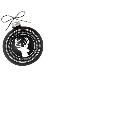 Kerst Zink Zwarte Kerstbal VK 2