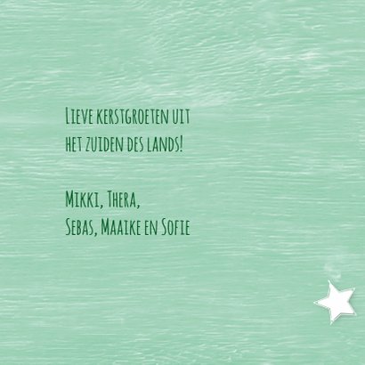 Kerstbal tekst mintgroen 3