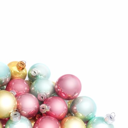 Kerstballen label pastel logo bedrijf 2