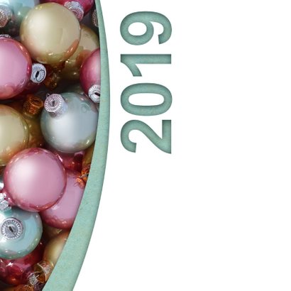 Kerstballen pastel label logo boog 2019 2