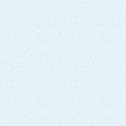 Kerstbeer met slee en konijn in de sneeuw Achterkant