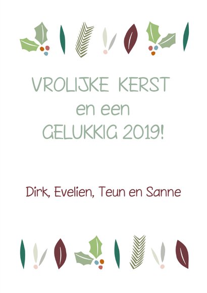 Kerstblaadjes groen 3