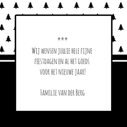Kerstbomen zwart Wit Foto 3