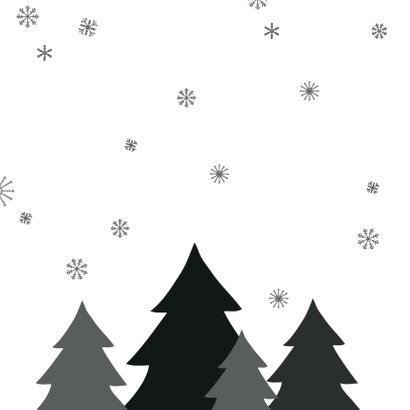 Kerstboom zwart/wit sneeuw 2