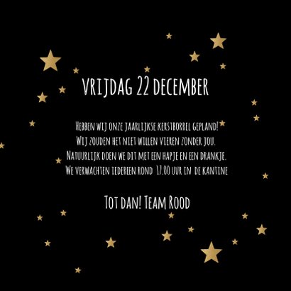 Kerstborrel zwart goudlook champagne 3
