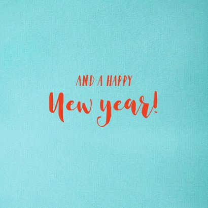Kerstcadeautjes fotorand turquoise 3