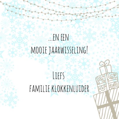 Kerstcollage 3 foto's met getekende lampjes 3