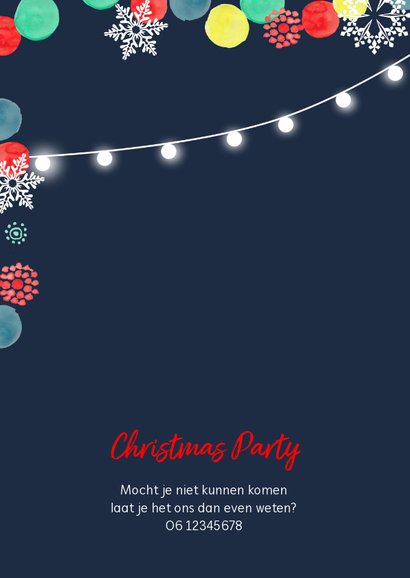 Uitnodiging Kerstdiner Kerstfeest 2