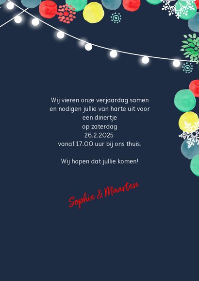 Uitnodiging Kerstdiner Kerstfeest 3