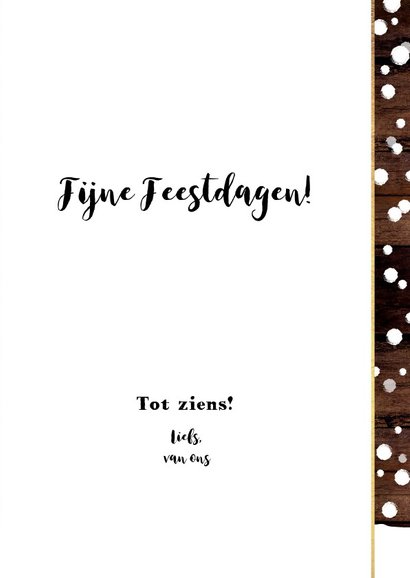 Kerstdiner originele winterse uitnodiging 3