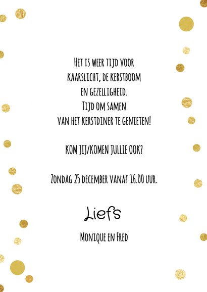 Kerstdiner uitnodiging 3 - SG 3