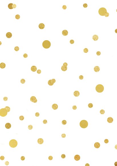 Kerstdiner uitnodiging diner en confetti goud 2